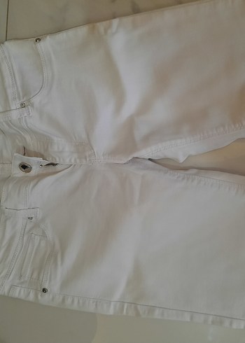 Beyaz Kadın Kumaş Pantolon - Görsel 2