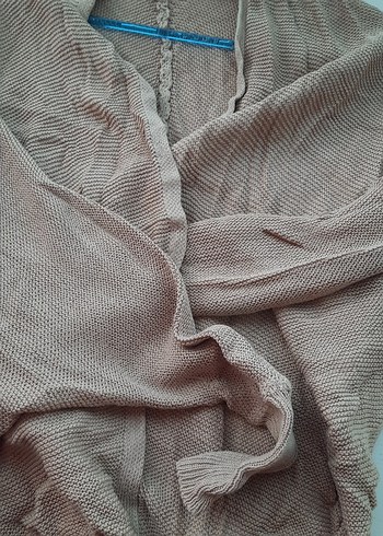 Bej Kadın Midi Hırka - Görsel 4