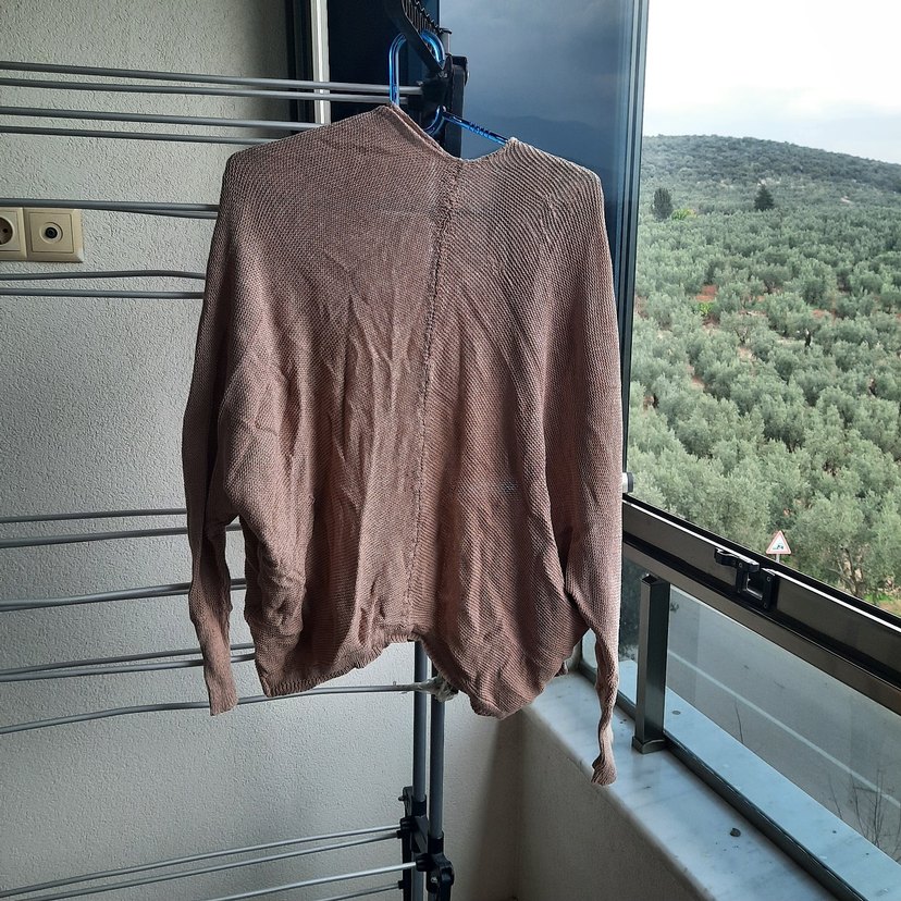 Bej Kadın Midi Hırka - Görsel 2