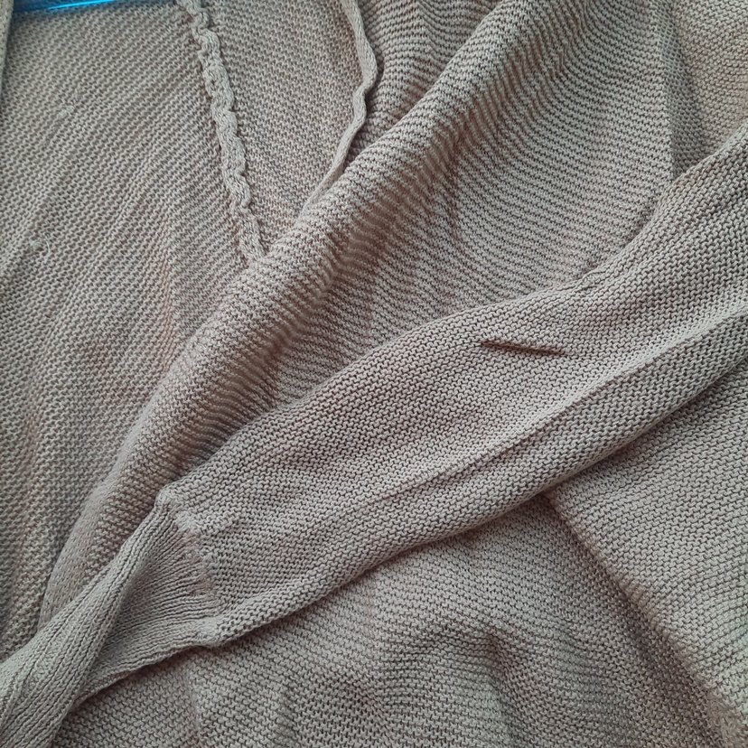 Bej Kadın Midi Hırka - Görsel 3