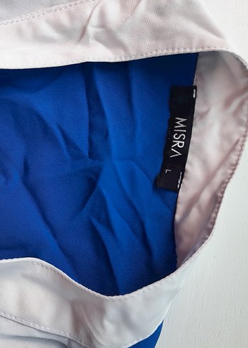 Mavi Pamuklu Uzun Salaş  Ceket - Görsel 4