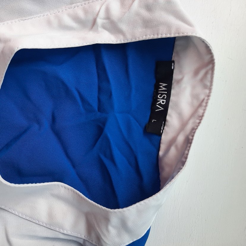 Mavi Pamuklu Uzun Salaş  Ceket - Görsel 4