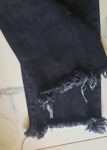 Gri Normal Boy Kadın Denim Jean - Görsel 2