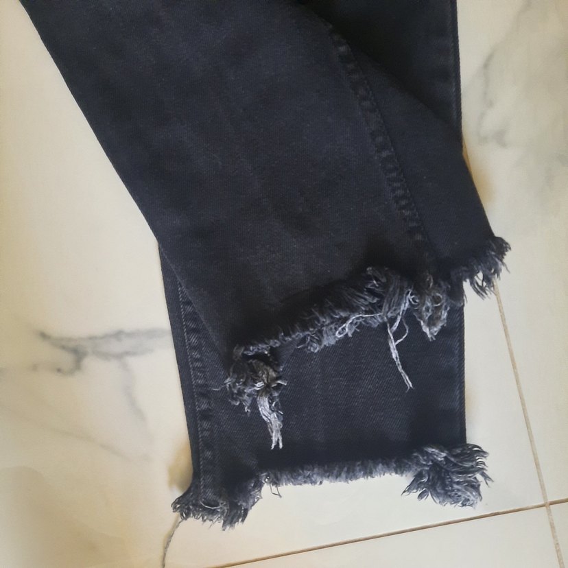 Gri Normal Boy Kadın Denim Jean - Görsel 2