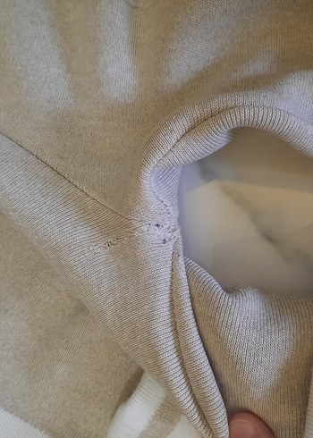 Bej Keten Kadın Pantolon Drapeli Rahat Kesim - Görsel 3