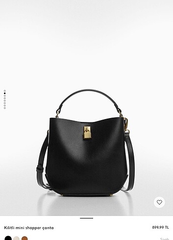 Mango kilitli mini shopper çanta 