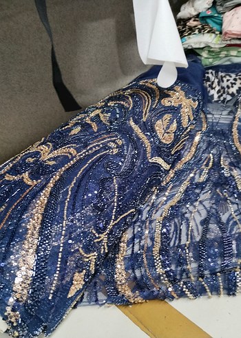 taşlı abiyelik kumaş - Görsel 2