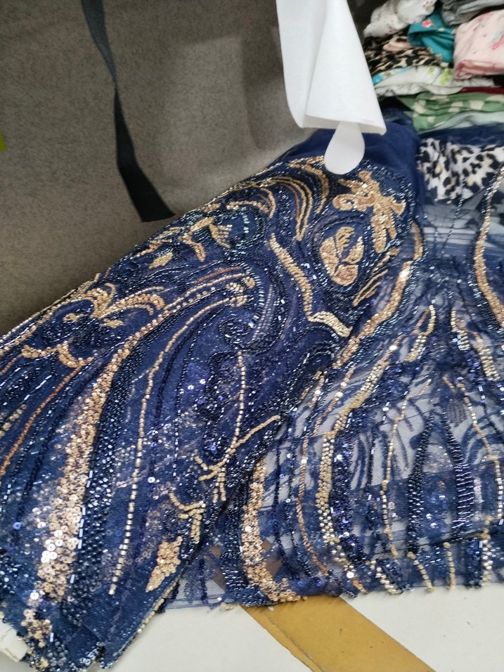 taşlı abiyelik kumaş - Görsel 2