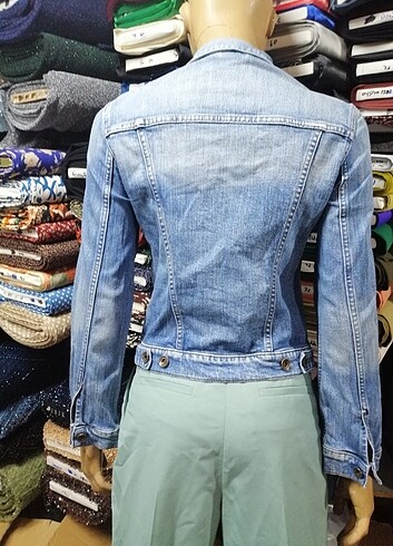 Jean kot ceket  - Görsel 4