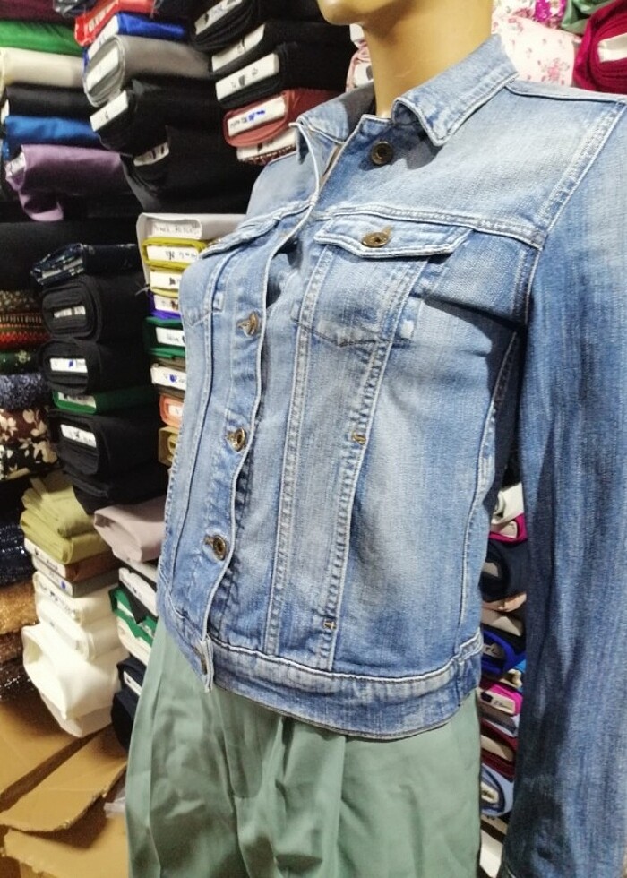 Jean kot ceket  - Görsel 3