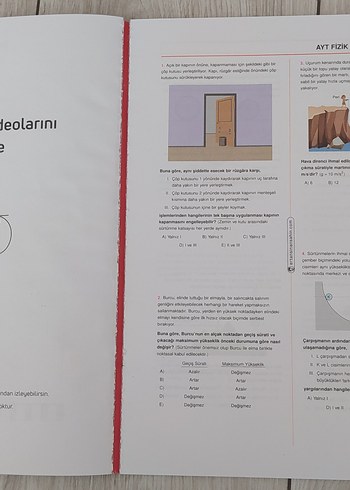  Ertan Sinan Şahin AYT Fizik Denemeleri Kitabı
