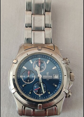 Diğer Festina Erkek Saati 8874 Kuvars Kronograf Mavi-Gri Kadran Paslan