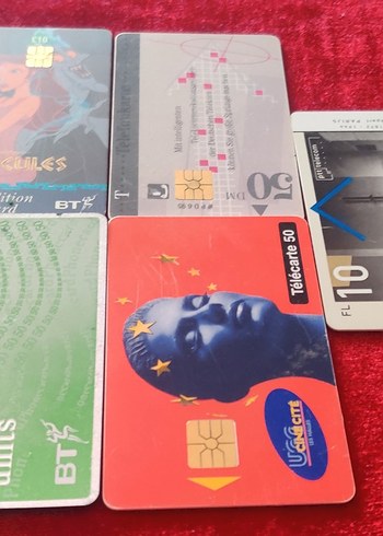5 Adet Telefon Kartı.Farklı ülkelere ait. Antika Koleksiyonluk - Görsel 3