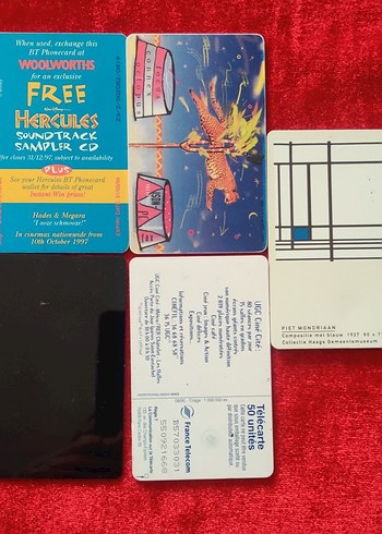 5 Adet Telefon Kartı.Farklı ülkelere ait. Antika Koleksiyonluk - Görsel 2