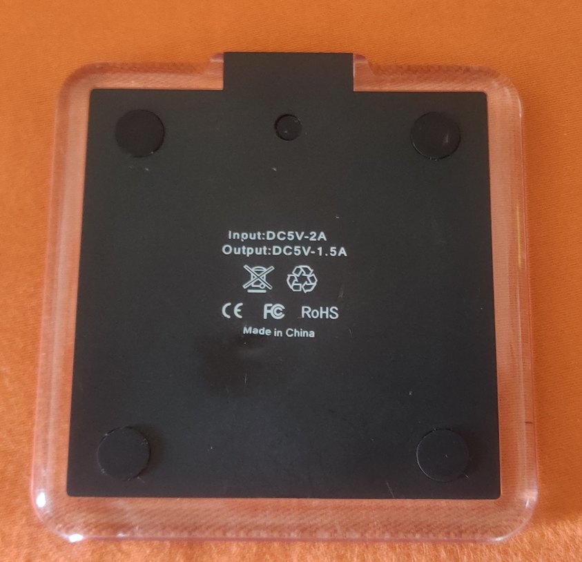 Şık Tasarımlı Kırmızı Kablosuz Telefon Şarj Cihazı - Görsel 2