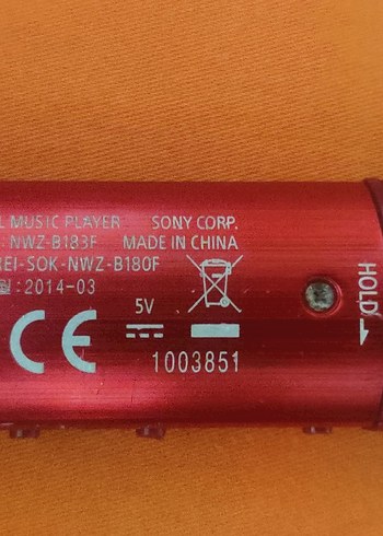 Sony NWZ-B183F 4GB Kırmızı Mp3 Player. - Görsel 2