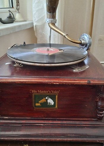 Antika Gramafon His Master's Voice. - Görsel 5