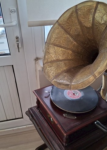 Antika Gramafon His Master's Voice. - Görsel 4