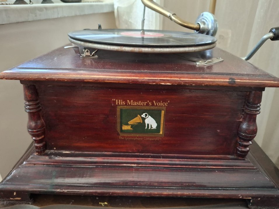 Antika Gramafon His Master's Voice. - Görsel 2