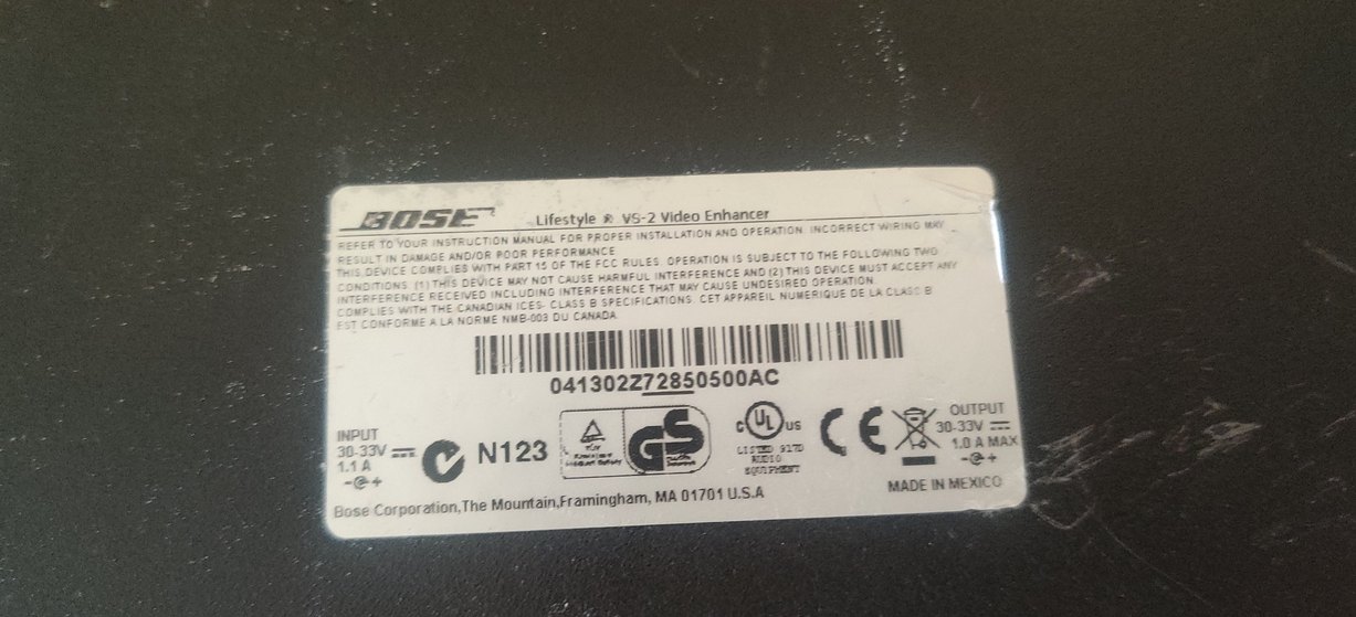 Bose Lifestyle VS-2 Video Geliştirici Cihazı. - Görsel 5