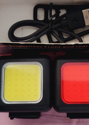 Bisiklet için USB ile şarj edilebilen Güvenlik Lambası. - Görsel 5