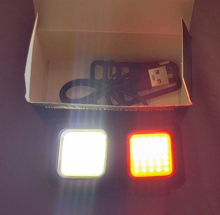 Bisiklet için USB ile şarj edilebilen Güvenlik Lambası. - Görsel 3