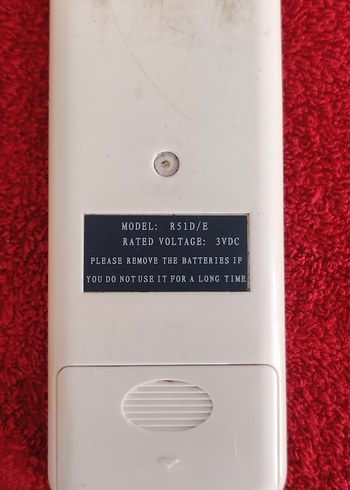 Orijinal SAMUİ R51D-E Klima Kumandası.Sorunsuz, çalışır durumda. - Görsel 2