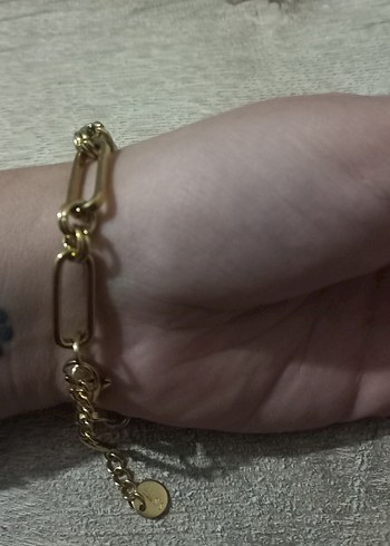 çelik kalın zincir bileklik - Görsel 3