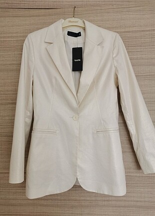 Batik blazer ekru ceket 