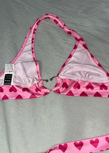 xs Beden Pembe Kalp Desenli Street Wear Crop