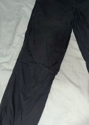 LC Waikiki Siyah Kadın Paraşüt Bol Kesim Pantolon