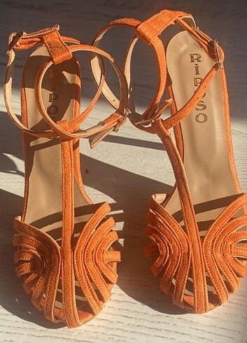 38 Beden turuncu Renk Ayakkabı 