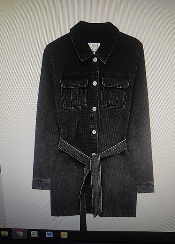 l Beden Denim elbise 