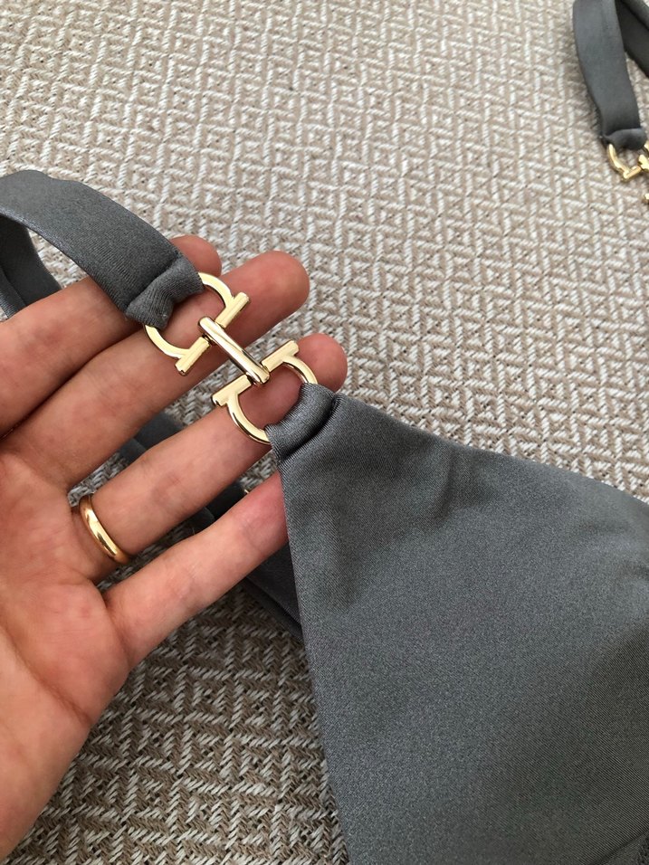 Gri Strappy Kadın Bikini - Anaïs Margaux Paris - Görsel 5