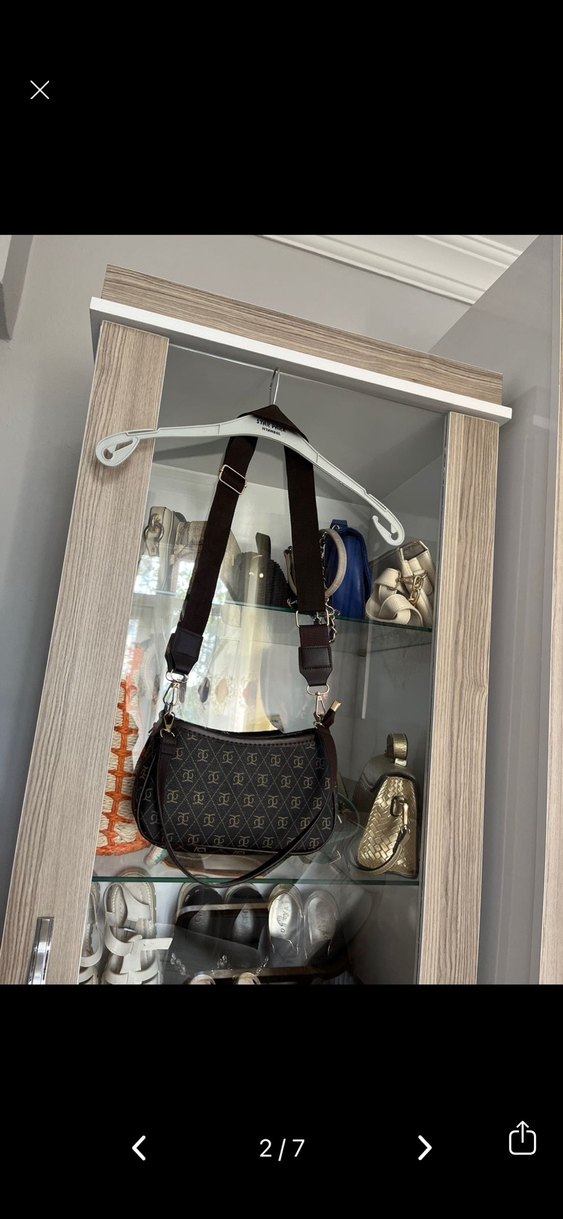 Kahverengi Deri Baskılı Kadın Çanta - Görsel 2