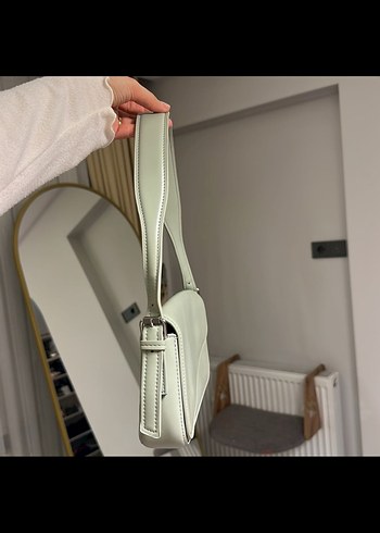 Bej Deri Minimalist Kadın Çanta - Görsel 3