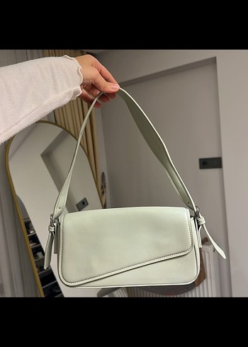 Bej Deri Minimalist Kadın Çanta - Görsel 2