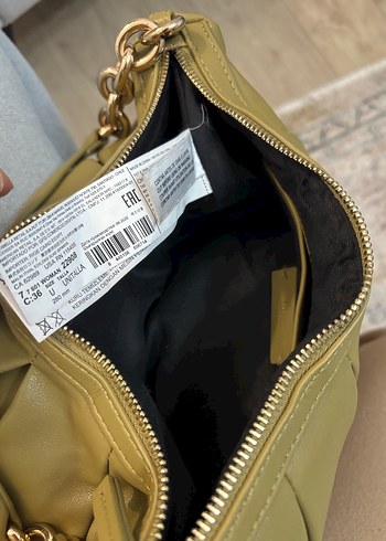 Hareketli Pliseli Haki Kadın Çanta - Görsel 4