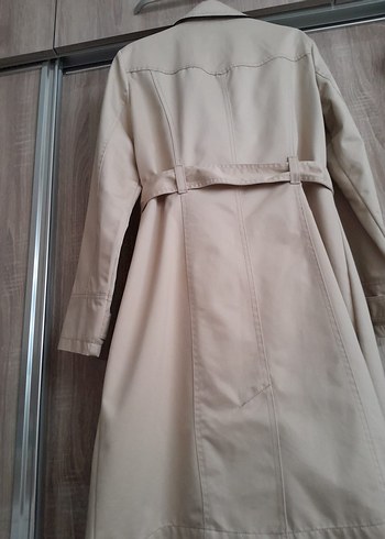 Bej Kadın Uzun Düğmeli Trençkot lcw - Görsel 2