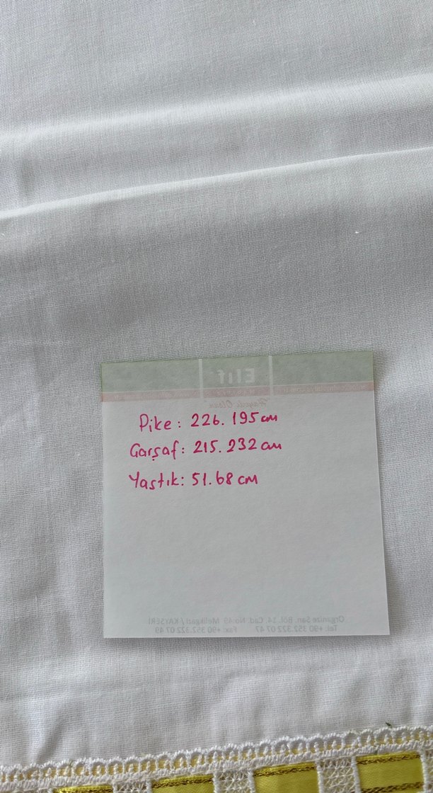 İnce Nakışlı Beyaz Yatak Örtüsü - Görsel 5