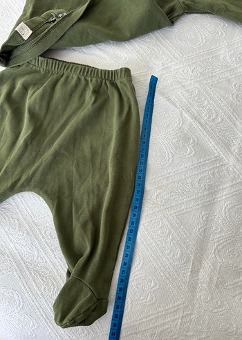 Düğmeli Koyu Yeşil Bebek Takımı - Görsel 2