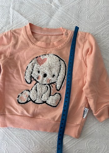 Nakışlı Pembe Kız Çocuk Sweatshirt - Görsel 2