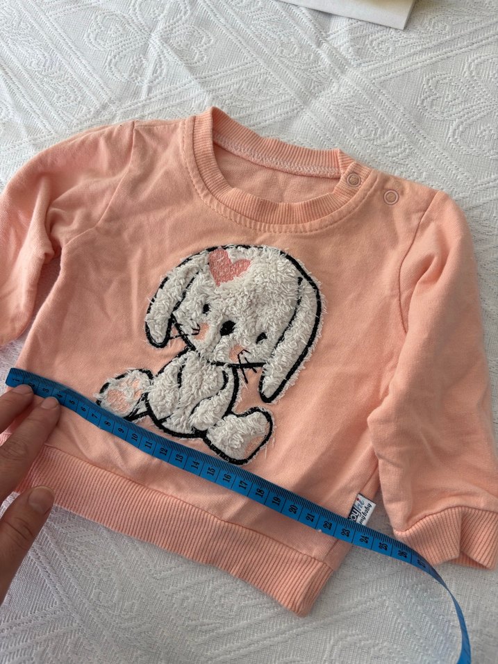 Nakışlı Pembe Kız Çocuk Sweatshirt - Görsel 3