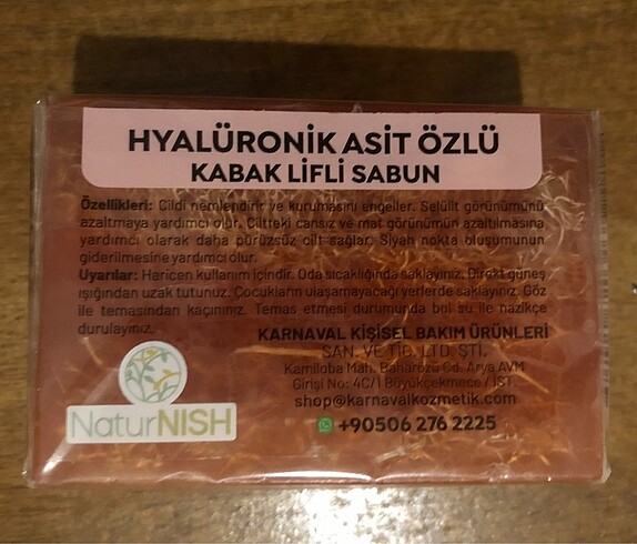PİRİNÇ TOZU ÖZLÜ KABAK LİFLİ SABUN
