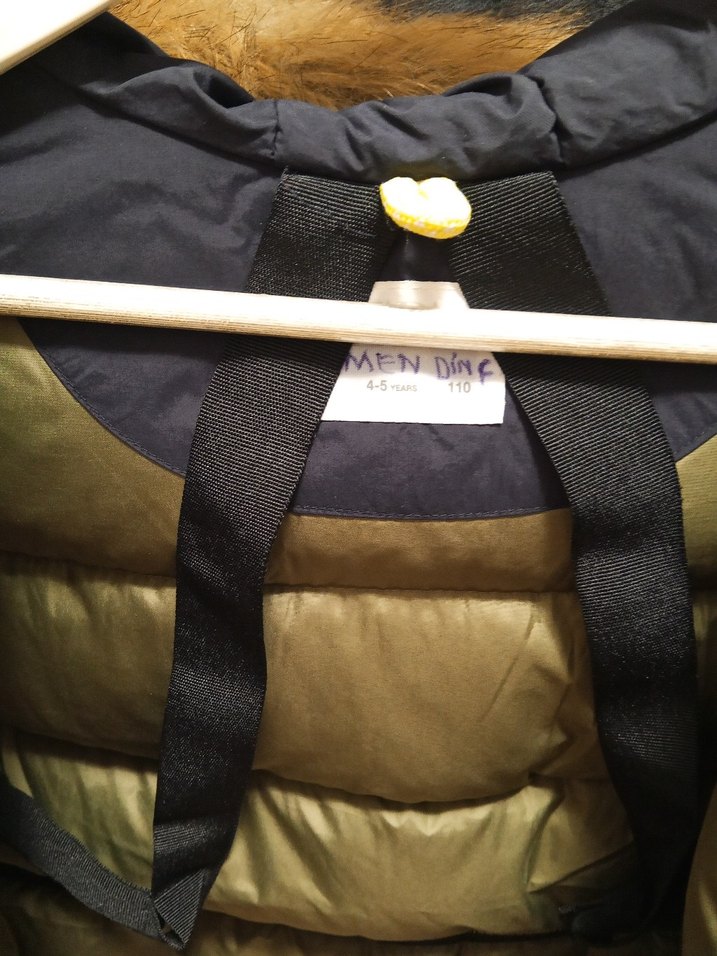 Erkek Çocuk Mavi Kürklü Kapüşonlu Mont - Görsel 5