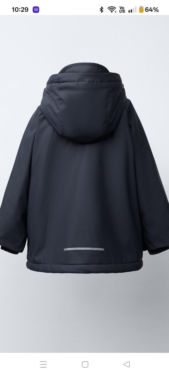 Erkek Çocuk Kürklü Kapüşonlu Lacivert Mont - Görsel 4