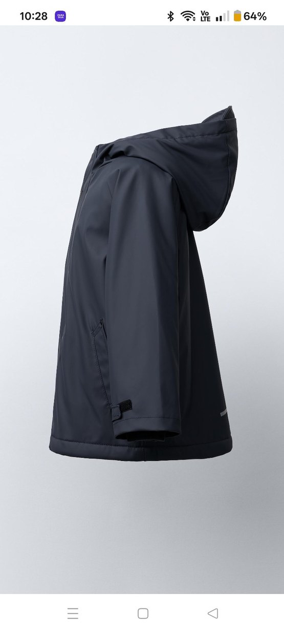 Erkek Çocuk Kürklü Kapüşonlu Lacivert Mont - Görsel 3