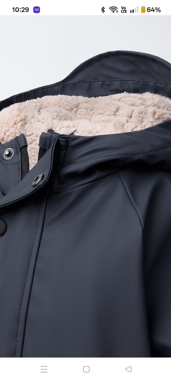 Erkek Çocuk Kürklü Kapüşonlu Lacivert Mont - Görsel 5