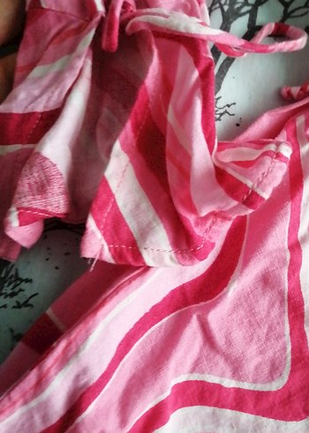 Pembe Batik Desenli Uzun Kollu - Görsel 2