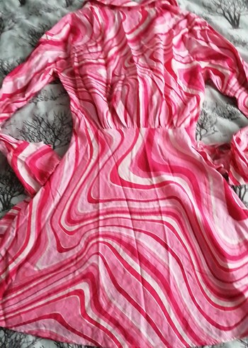 Pembe Batik Desenli Uzun Kollu - Görsel 7